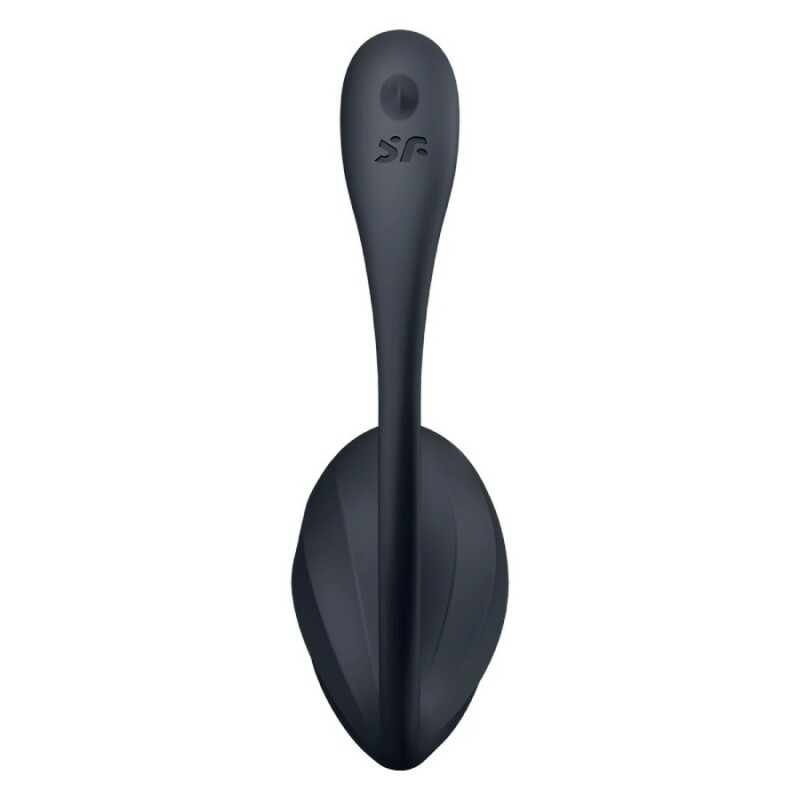 Вібратор у трисики Satisfyer Ribbed Petal з додаткомі пультом, чорний, 23.5 х 3.8 см - Зображення 3