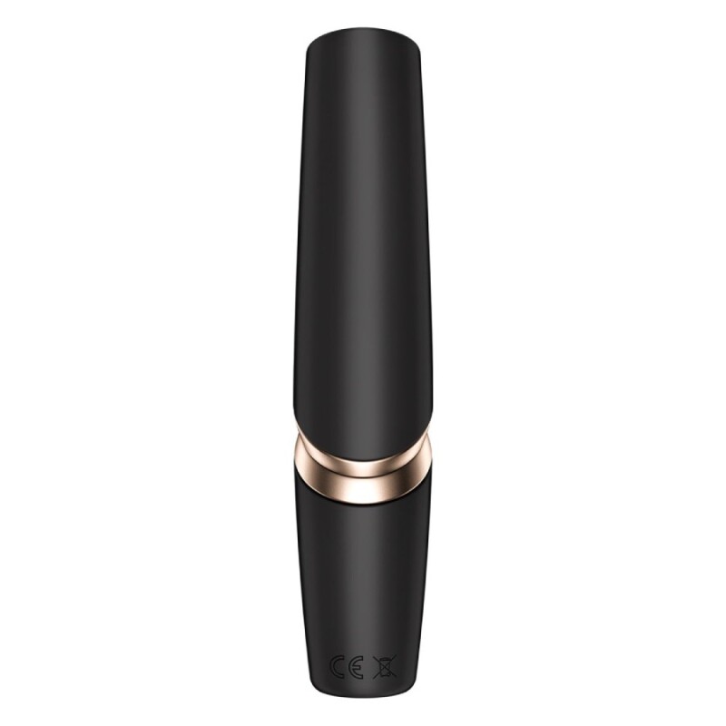 Вакуумний стимулятор клітора Satisfyer Perfect Kiss безконтактний, чорний, 12 х 2.4 см - Зображення 3