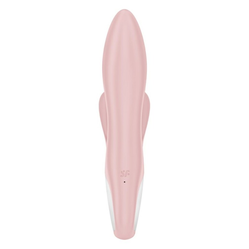 Вібратор-кролик Satisfyer Air Pump Bunny рожевий, 21 х 4 см - Изображение 4