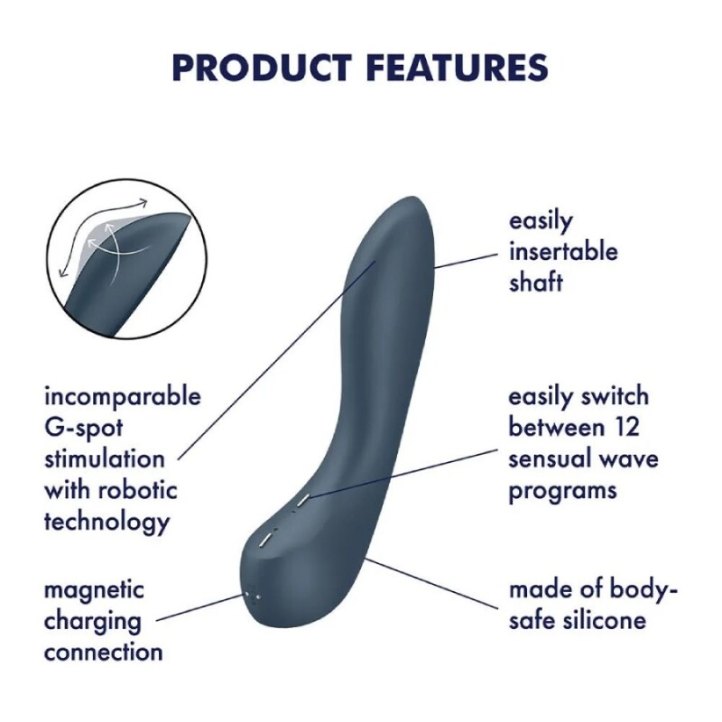 Вібратор Satisfyer G-Spot Wave 4 для точки G, чорний, 21 х 3.5 см - Изображение 4