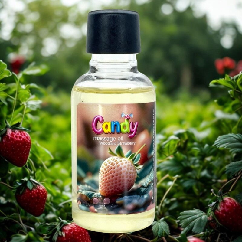 Масажна олійка Candy Massage Oil Woodland Strawberry з ароматом суниці, 50 мл - Изображение 1