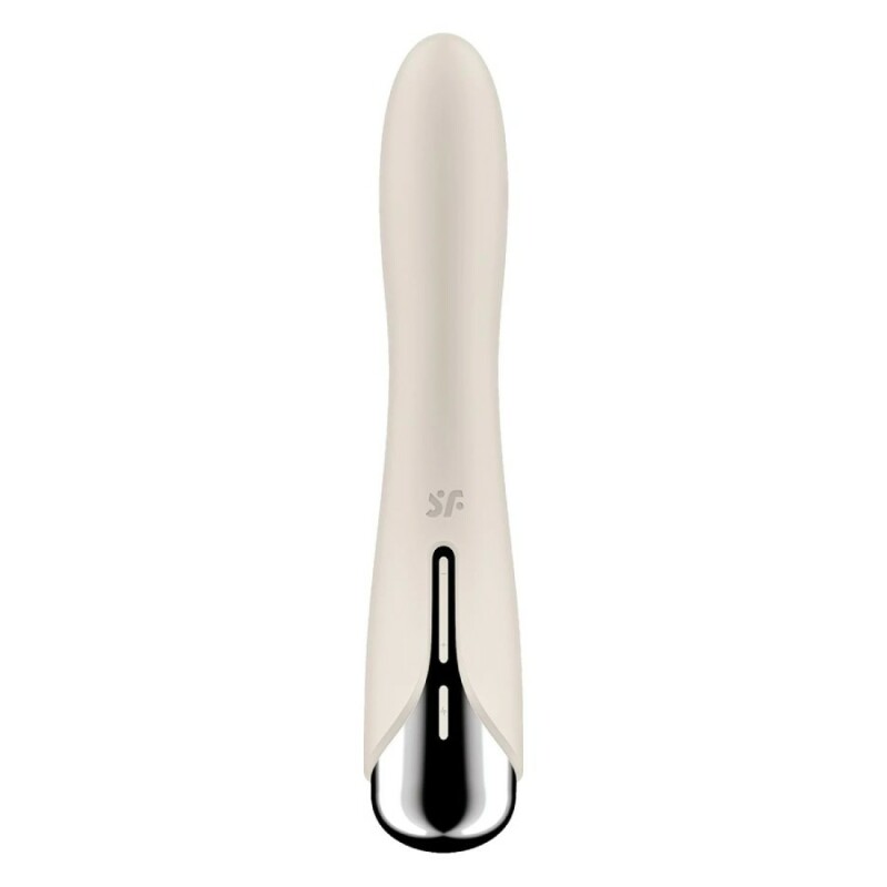 Вібратор для точки G Satisfyer Spinning Vibe 1 з ротацією, бежевий, 17.5 х 3.5 см - Зображення 5