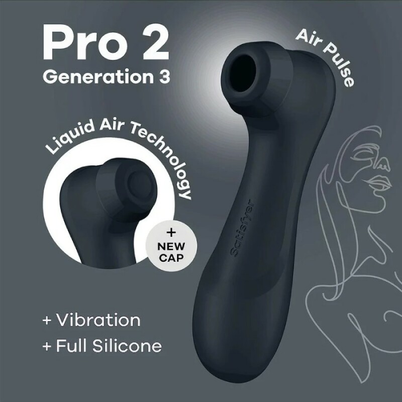Вібратор Satisfyer Pro 2 з ефектом пульсації, чорний, 16.4 х 6.5 см - Зображення 5