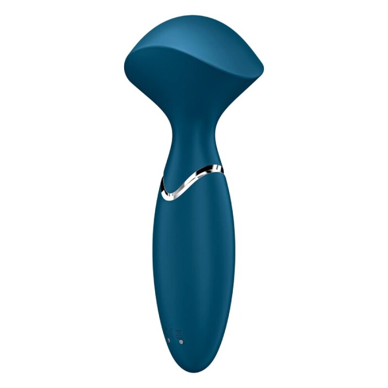 Вібромасажер Satisfyer Mini Wand-er компактний, блакитний, 5.8 х 6.3 см - Зображення 5