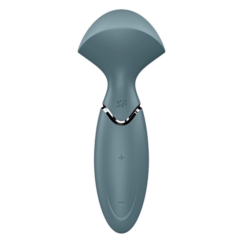 Вібромасажер Satisfyer Mini Wand-er компактний, сірий, 5.8 х 6.3 см - Зображення 6