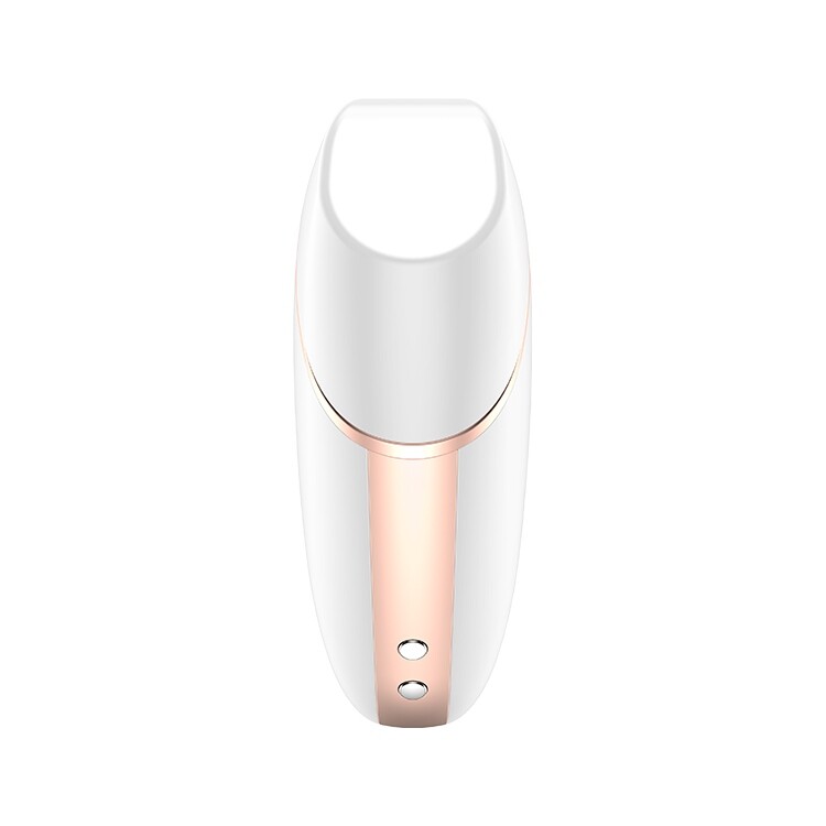 Вібратор для клітора Satisfyer Love Triangle з додатком, білий, 8.8 х 6 см - Изображение 6