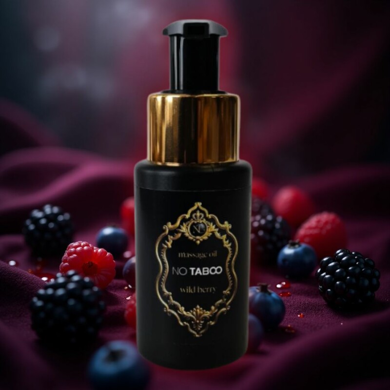 Масажна олійка NO TABOO Wild Berry з ароматом суниці, 50 мл - Зображення 1