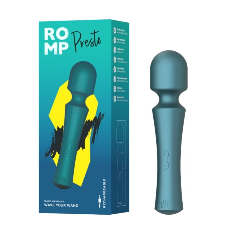 Вібратор-мікрофон ROMP Presto блакитний, 20 х 4.8 см