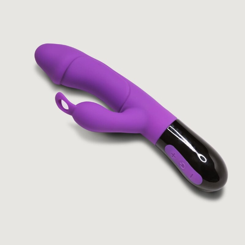 Вібратор-кролик Adrien Lastic Ares 2.0 для точки G та клітора, фіолетовий, 20.6 х 3.8 см - Зображення 3