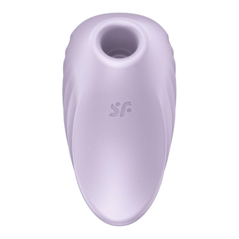Вакуумний стимулятор Satisfyer Pearl Diver з вібрацією, фіолетовий, 9.1 х 6.6 см - Зображення 5