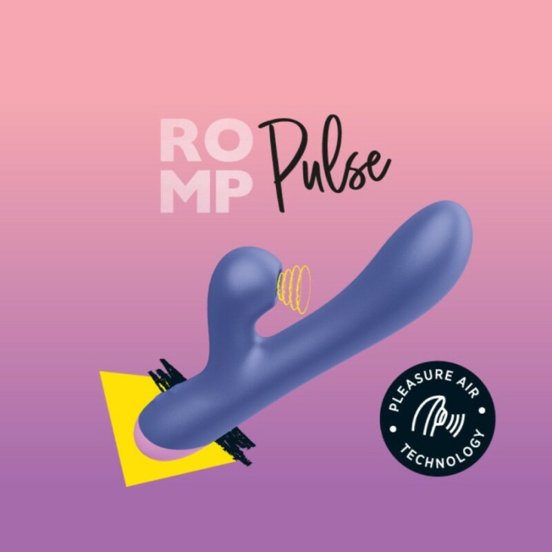 Вібратор-кролик ROMP Pulse з вакуумною стимуляцією, фіолетовий, 20 х 4.8 см - Зображення 5