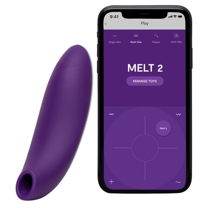 Вакуумний стимулятор We-Vibe Melt 2 для пар, фіолетовий - Изображение 1