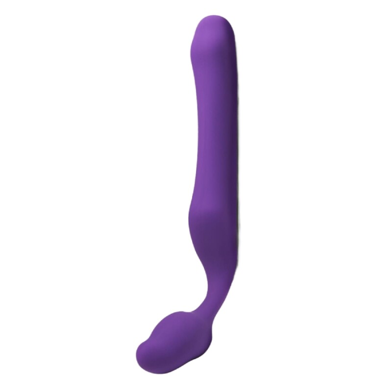 Страпон безремневий Adrien Lastic Queens S гнучкий, фіолетовий, 14.5 х 4 см
