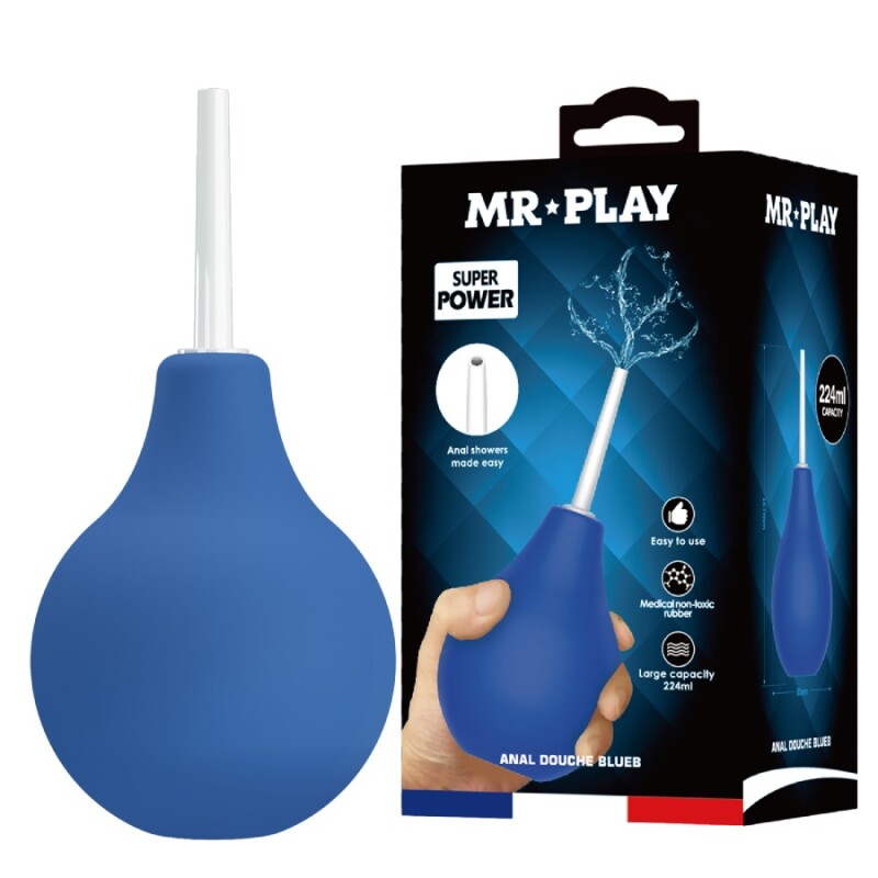 Анальний душ Mr Play блакитний, 224 мл