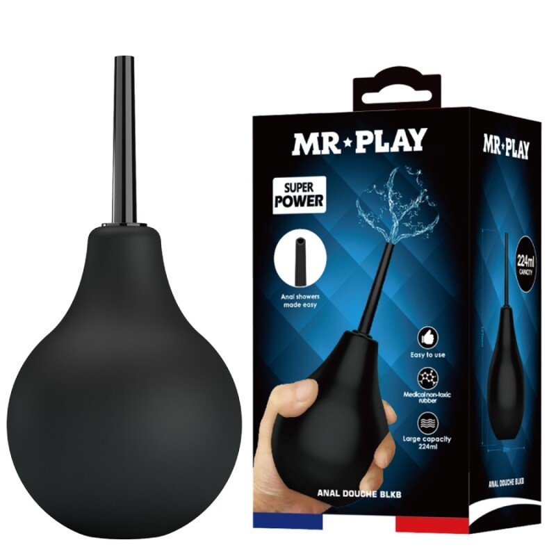 Анальний душ Mr Play чорний, 224 мл