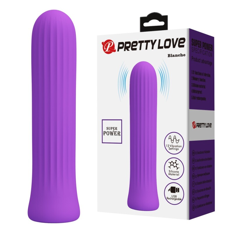 Мінівібратор Pretty Love Blanche фіолетовий, 10 х 2 см