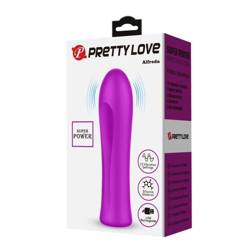 Мінівібратор Pretty Love Alfreda фуксія, 10.2 х 2.6 см - Зображення 8