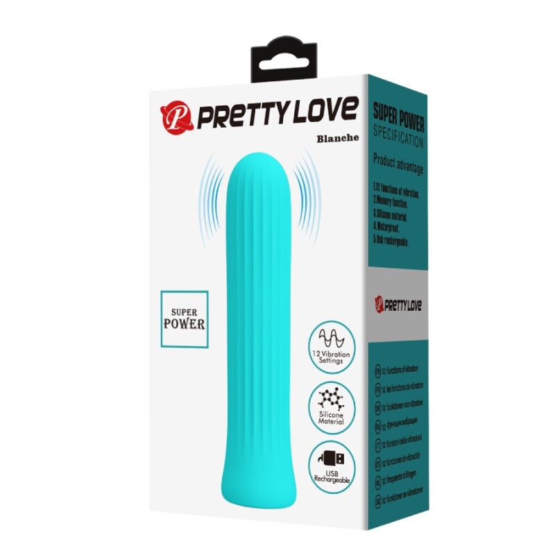 Мінівібратор Pretty Love Blanche блакитний, 10 х 2 см - Изображение 8