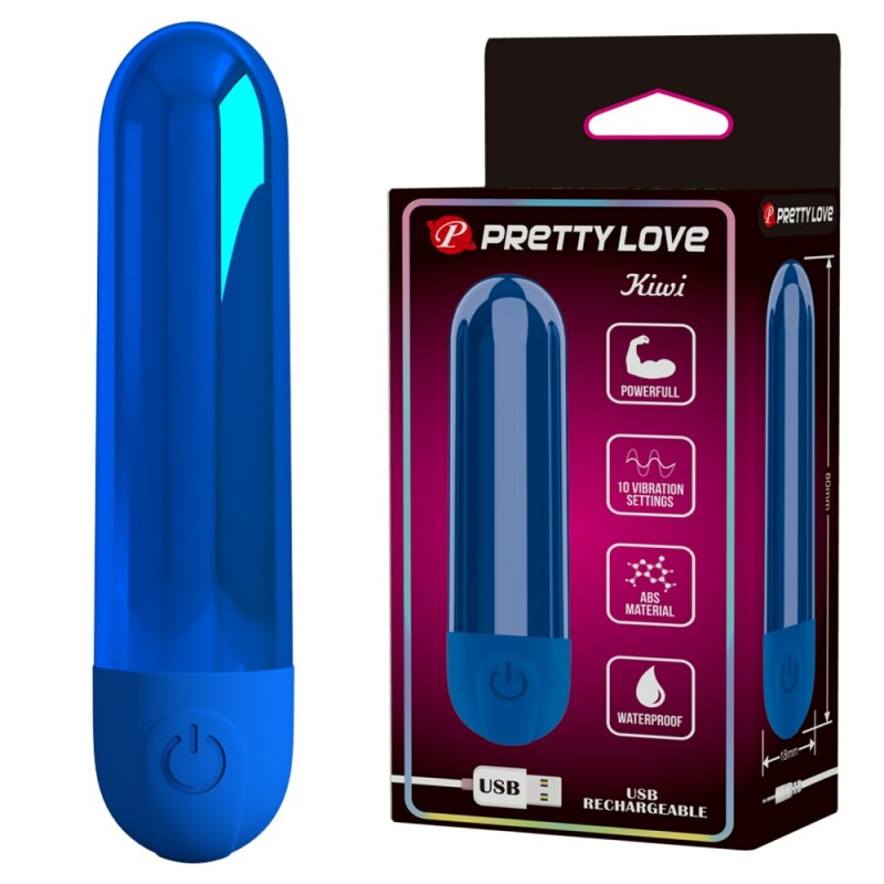 Віброкуля Pretty Love Kiwi синя, 8 х 1.8 см
