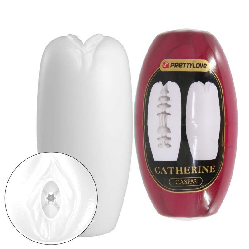 Мастурбатор-яйце Pretty Love Catherine Caspar еластичне, біле, 8.5 х 4.6 см