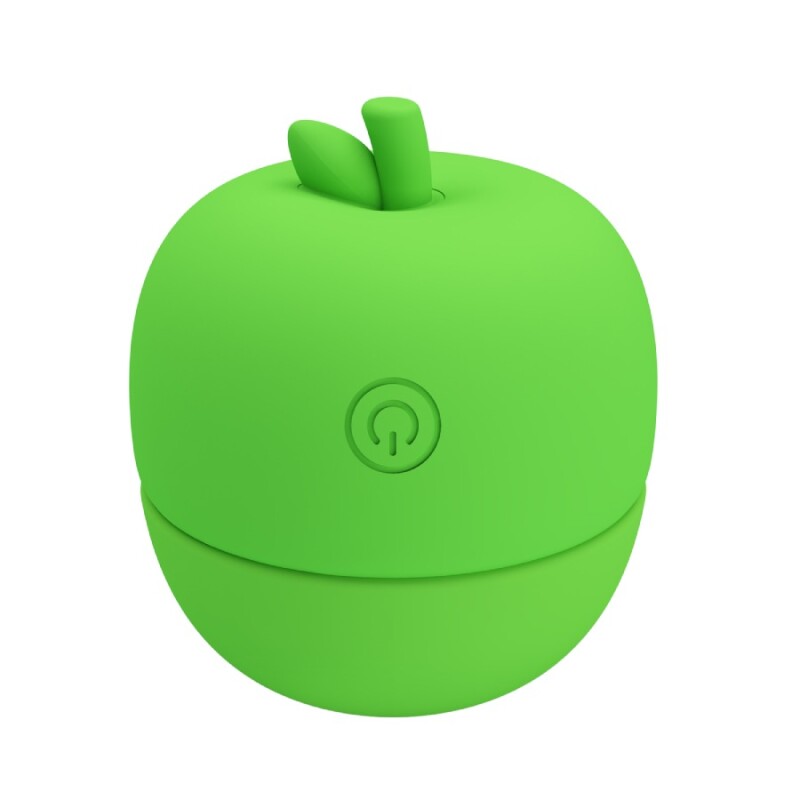 Кліторальний стимулятор Pretty Love Apple Secret з ефектом лизання, біло-зелений, 5.9 х 5.9 см - Зображення 2