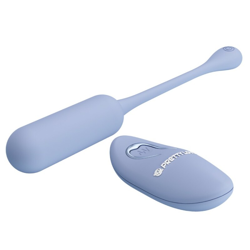 Віброяйце Pretty Love Lechies з пультом, блакитне, 18.6 х 2.8 см - Зображення 4