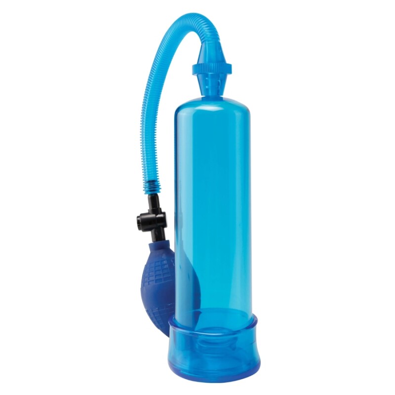 Вакуумна помпа Pipedream Pump Worx механнічна з грушею, блакитна, 19 х 6 см - Зображення 1