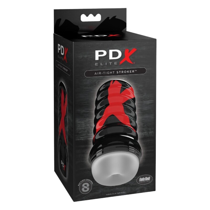 Мастурбатор Pipedream PDX Elite в колбі, чорний, 19.1 х 7.5 см