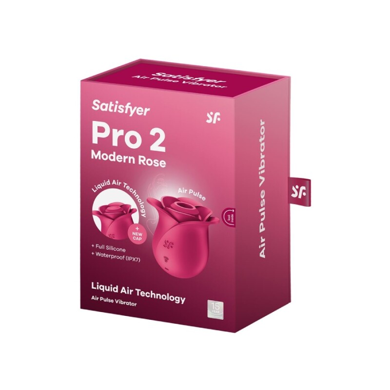 Вакуумний стимулятор Satisfyer Pro 2 у вигляді троянди, рожевий, 6.7 х 5.7 см - Зображення 1