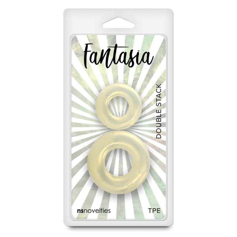 Ерекційні кільця NS Novelties Fantasia мерехтливі, прозорі, 2 шт - Изображение 1