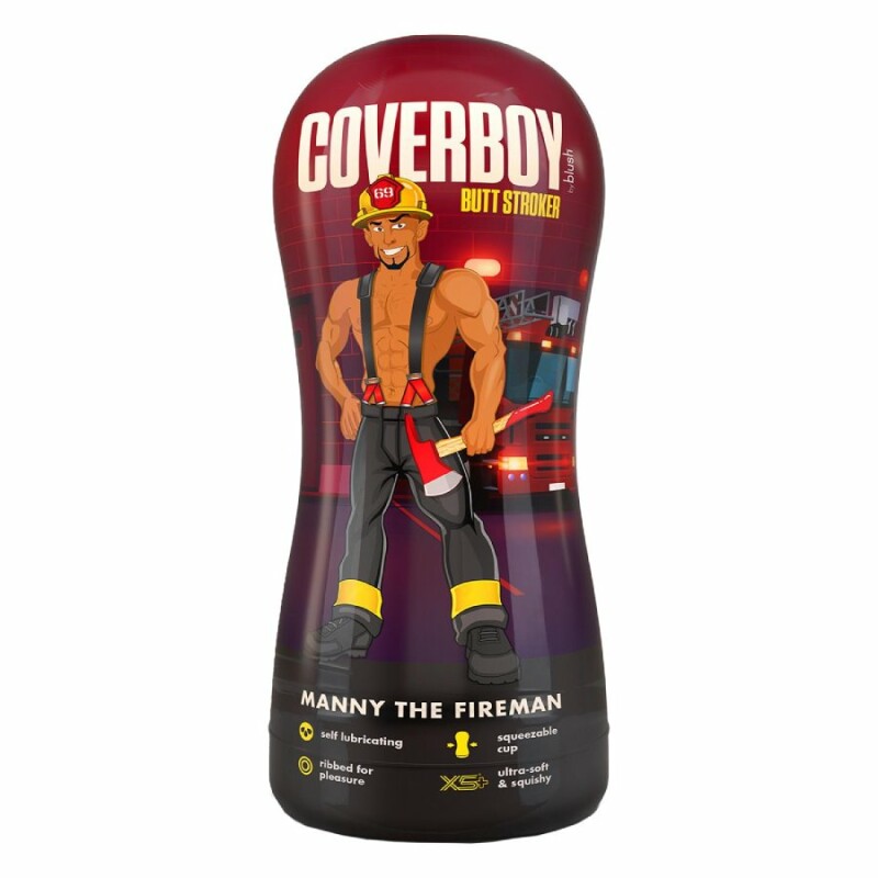 Мастурбатор-анус Blush Coverboy самозмащувальний, коричневий, 18.5 х 7.1 см - Изображение 1