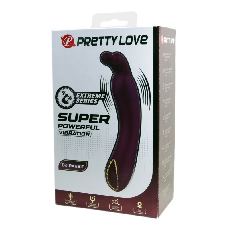 Вібратор з вушками Pretty Love DJ Rabbit для точки G, фіолетовий, 13.9 х 2.7 см - Зображення 9