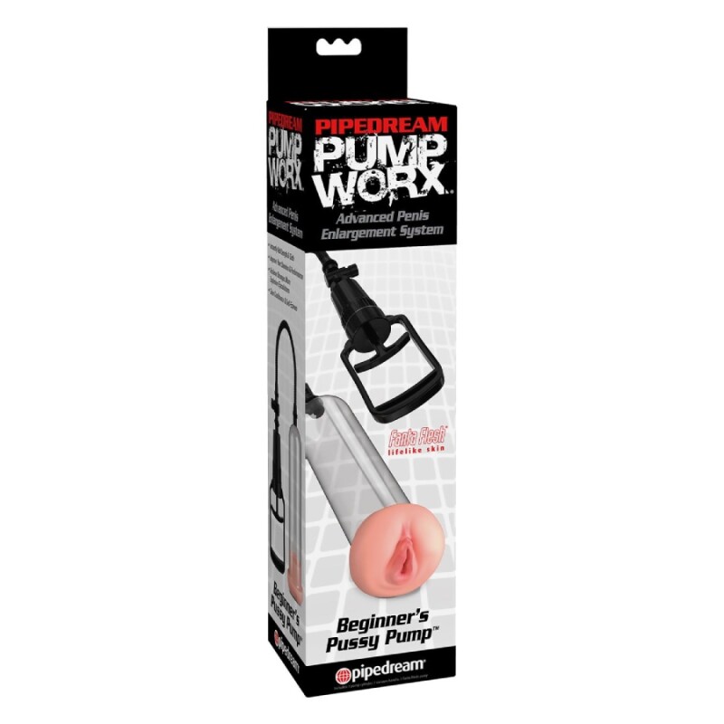 Вакуумна помпа Pipedream Pump Worx механічна, з реалістичною насадкою, прозора, 17 х 6 см