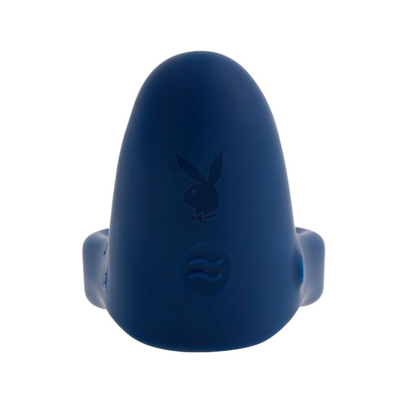 Ерекційне віброкільце Evolved Playboy зі стимуляцією клітора, синє, 7.8 х 4.6 см - Зображення 3