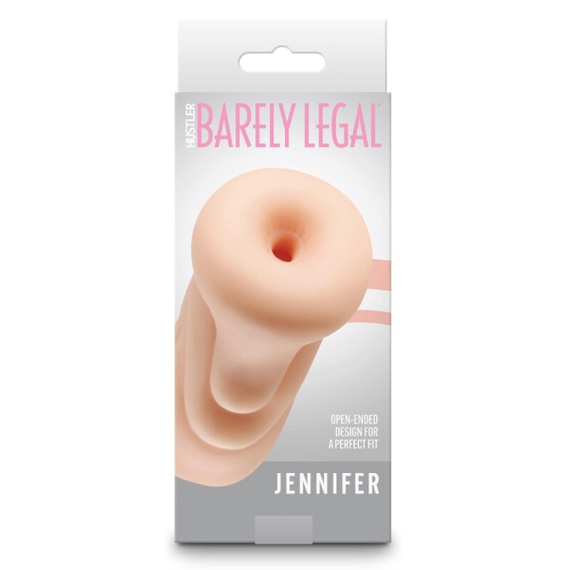 Мастурбатор-анус NS Novelties Jennifer з відкритим кінцем, бежевий, 11 х 5.5 см - Изображение 3