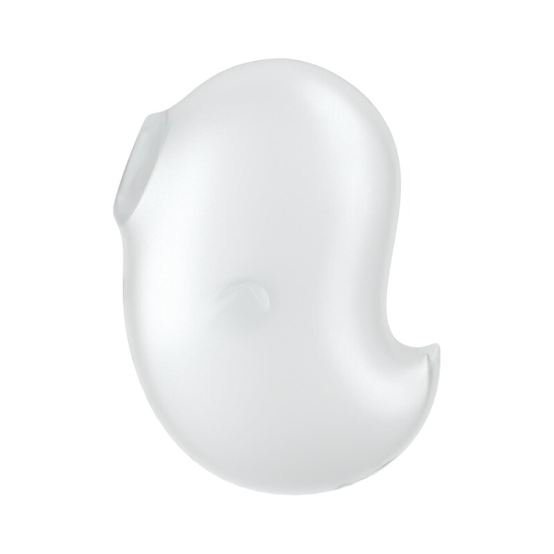 Вакуумний стимулятор Satisfyer Cutie Ghost з вібрацією, білий, 9.1 х 5.5 см - Зображення 4