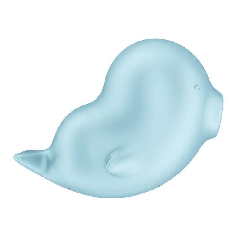 Вакуумний стимулятор Satisfyer Sassy Seal з вібрацією, блакитний, 9.5 х 9.5 см - Изображение 4