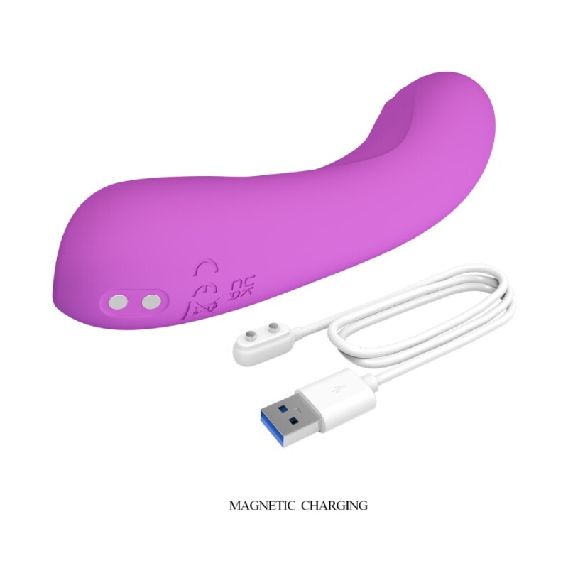 Вібратор для точки G Pretty Love з LED кільцем, фіолетовий, 12.7 х 2.7 см - Изображение 8
