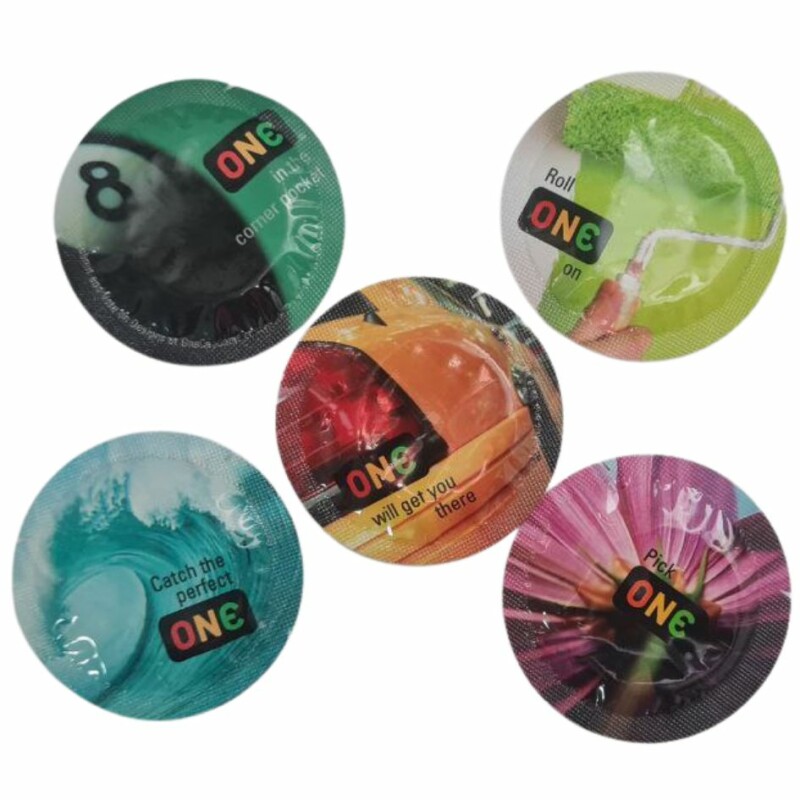 Набір різнокольорових презервативів One Color Sensations, 5 шт - Изображение 1