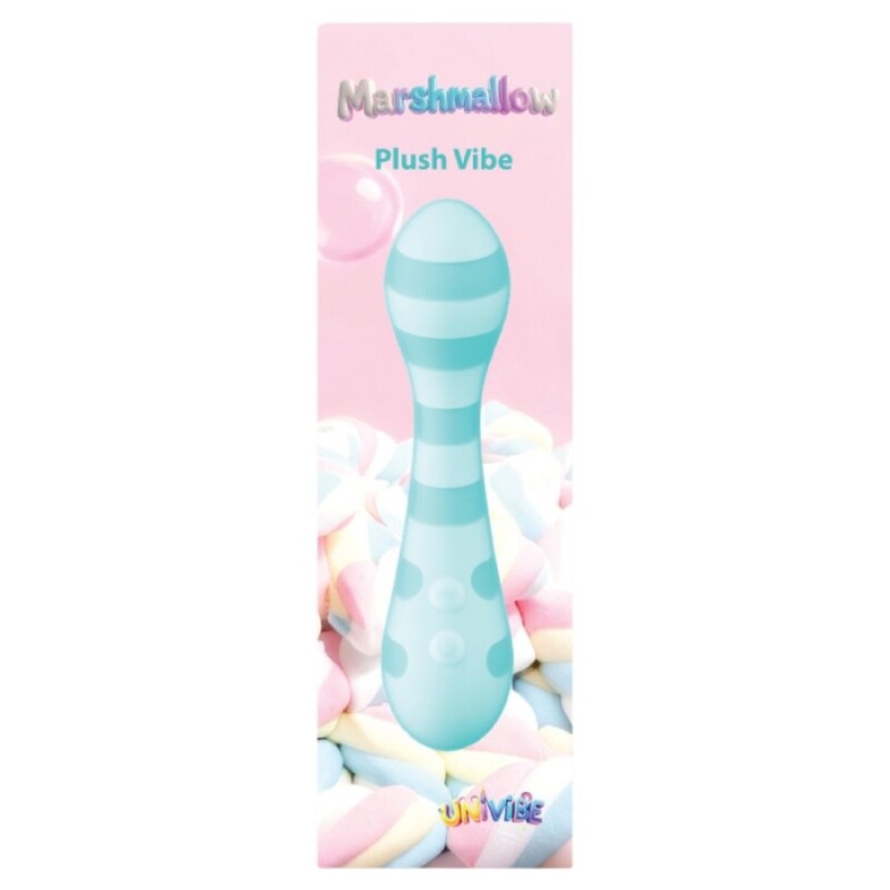 Мінівібратор Univibe Marshmallow Plush Vibe блакитний, 14.7 х 3.8 см