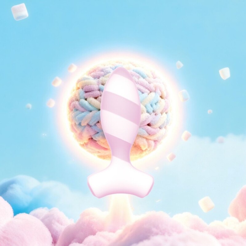 Анальний вібратор з додатком Univibe Marshmallow Wave Plug світло-рожевий, 11.3 х 5.8 см - Изображение 2