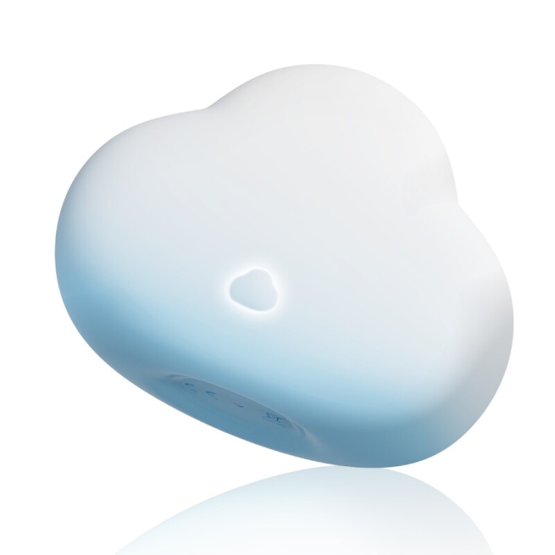 Сенсорний вібратор для клітора Univibe Marshmallow Chubby Cloud, що реагує на стискання, блакитний, 9 × 6,7 см - Зображення 3