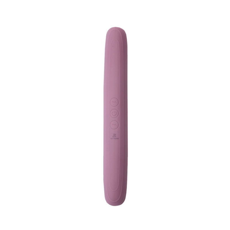 Вібратор двосторонній Sweet Em Dual Vibe силіконовий, рожевий, 22 х 3 см - Зображення 1