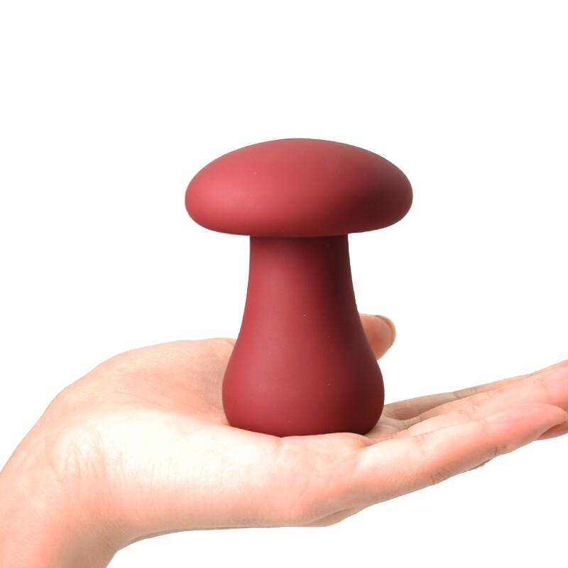 Вібратор Sweet Em Mushroom у формі гриба, бордовий, 7.7 х 6 см - Зображення 3