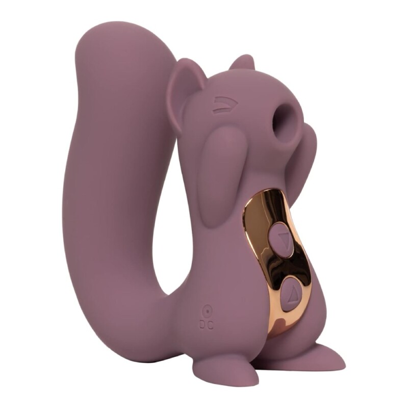 Вакуумний стимулятор клітора Sweet Em Sneaky Squirrel фіолетовий, з вібрацією, 10.5 х 8.9 см - Зображення 1