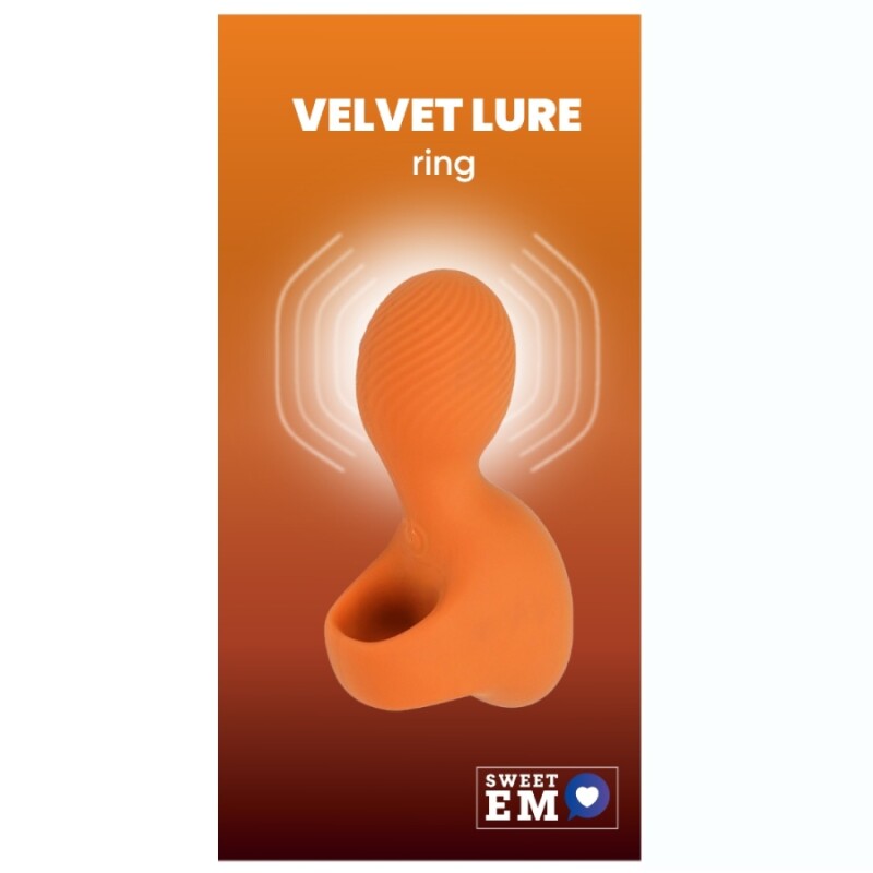 Вібратор на палець Sweet Em Ring помаранчевий, 8.6 х 3.3 см