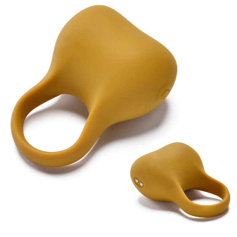 Ерекційне віброкільце Sweet Em Silky Ring з пультом, жовте, 7.6 х 5.7 см - Изображение 3