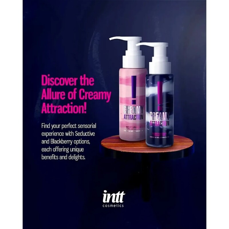 Крем-гель для тіла Intt Creamy Attraction Blackberry для поцілунків, 100 мл - Зображення 2
