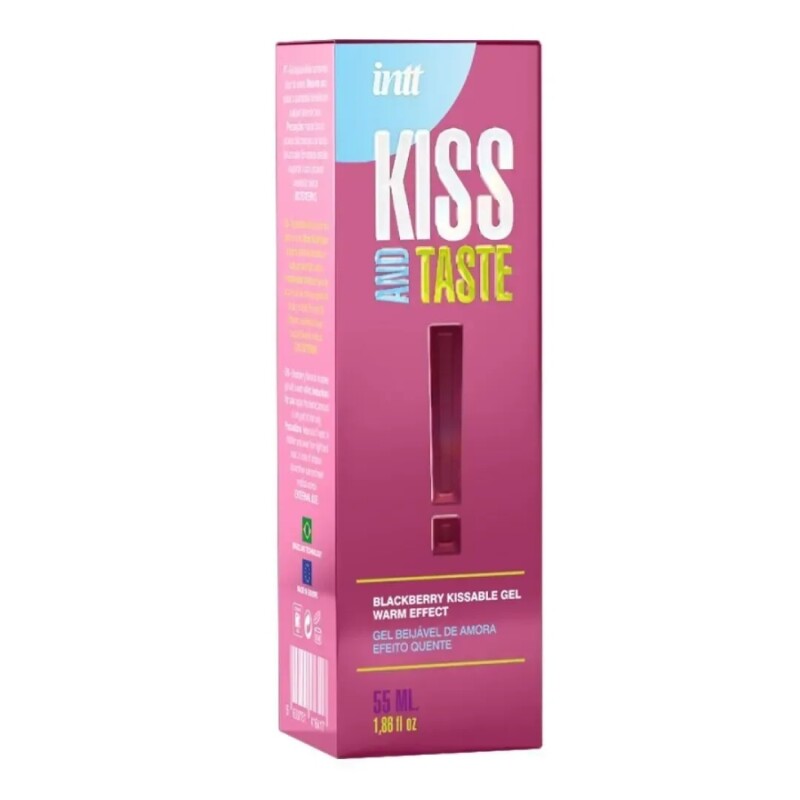 Їстівний зігріваючий лубрикант INTT Kiss and Taste Blackberry зі смаком ожини, 55 мл - Зображення 6