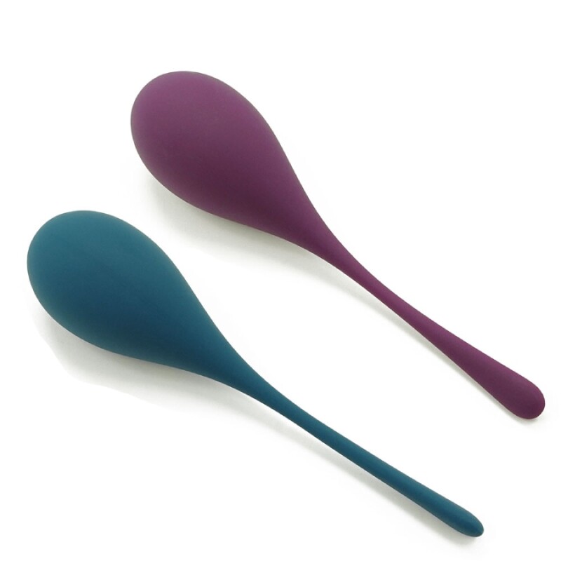 Тренажер Кегеля Sweet Em Kegel Ball з хвостиком, фіолетовий, 70 г, 14 х 3.3 см - Зображення 4